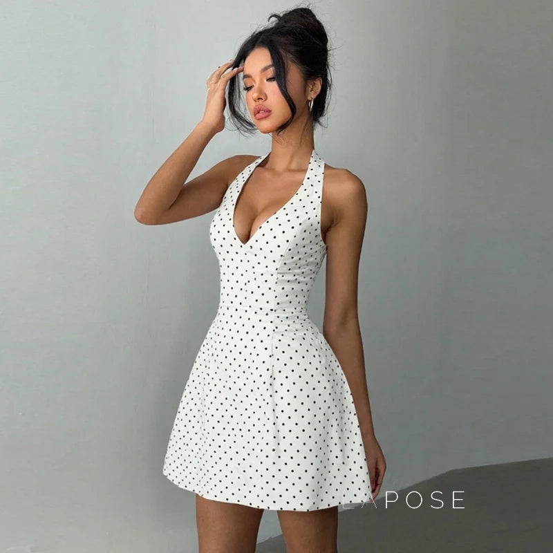 Maahi Printed Halter Dress