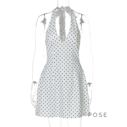 Maahi Printed Halter Dress
