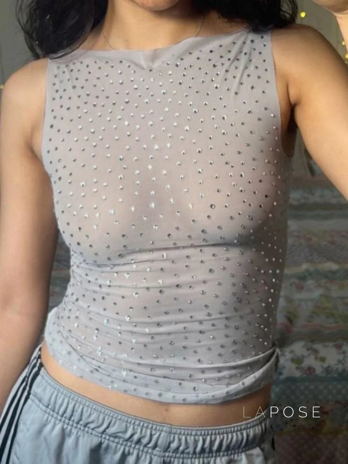 Mabry Sparkle Mesh Camisole