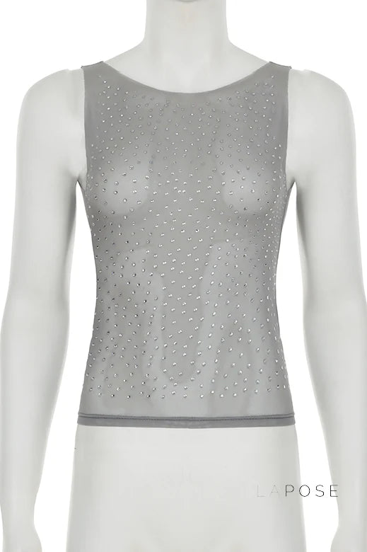 Mabry Sparkle Mesh Camisole
