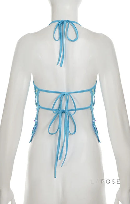 Maddalyn Sequin Strap Top