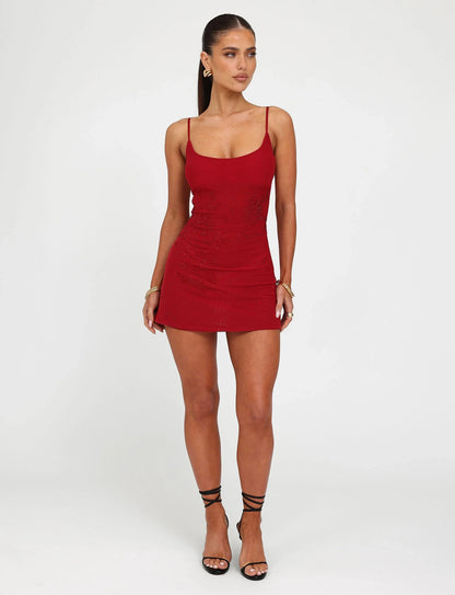 Maddisyn Diamante Mini Dress