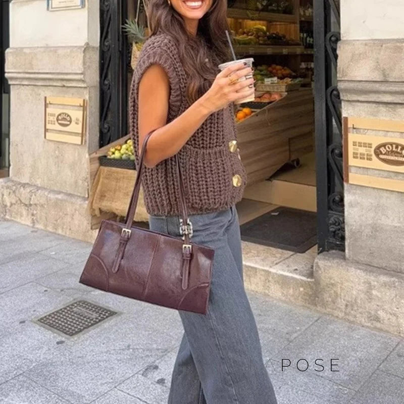 Maggie Button-Up Knit Vest