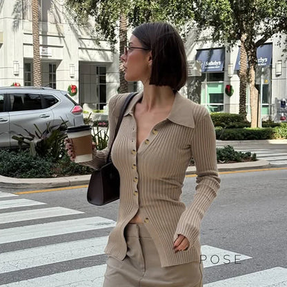 Malayia Slim Knit Cardigan