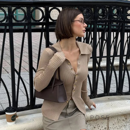 Malayia Slim Knit Cardigan