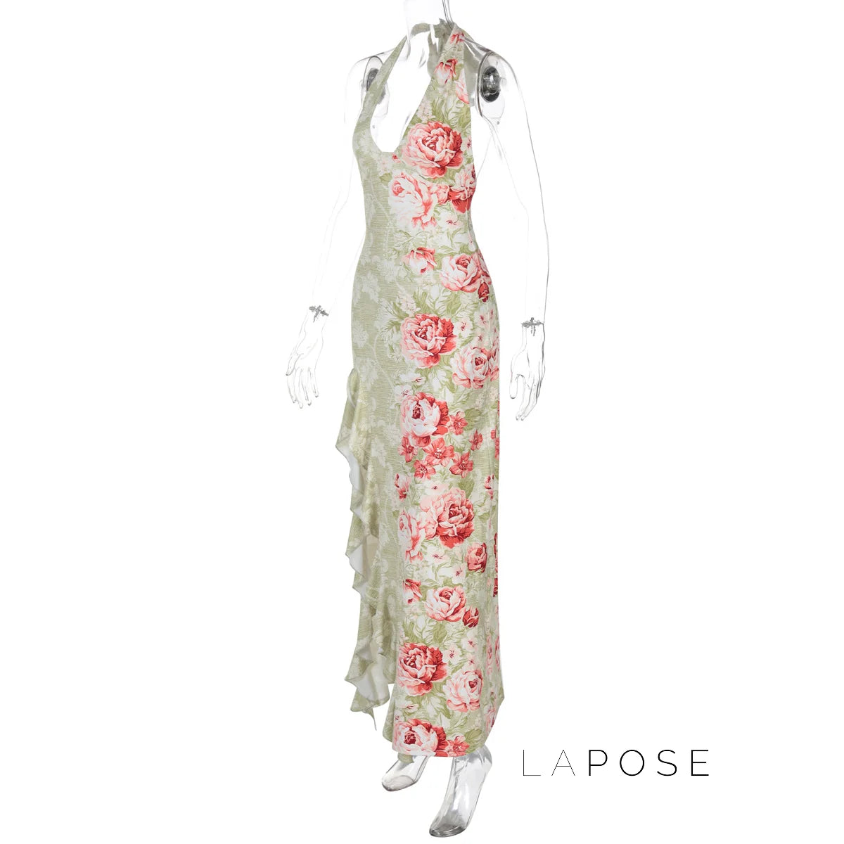 Marah Floral Halter Maxi Dress