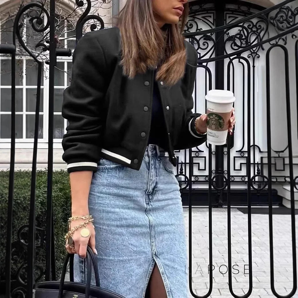Mecca Varsity Snap Jacket