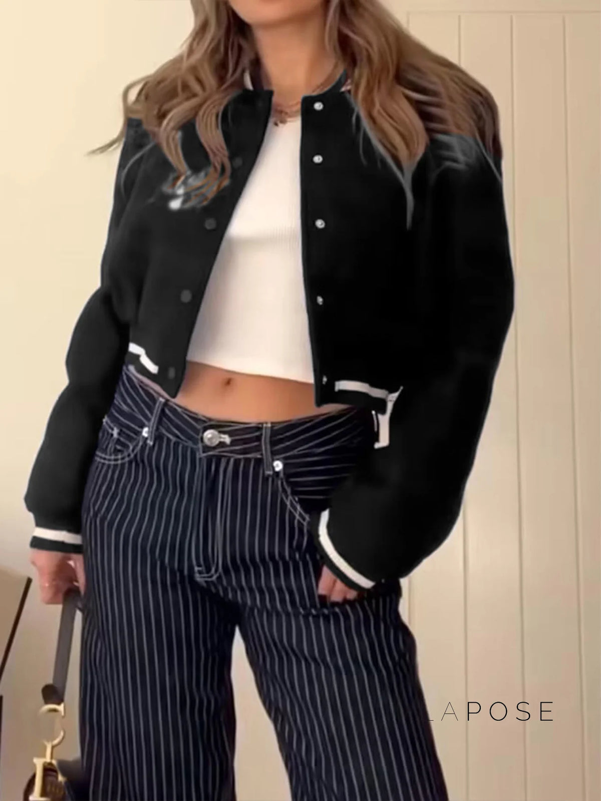 Mecca Varsity Snap Jacket