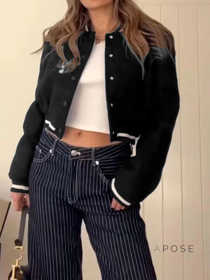 Mecca Varsity Snap Jacket