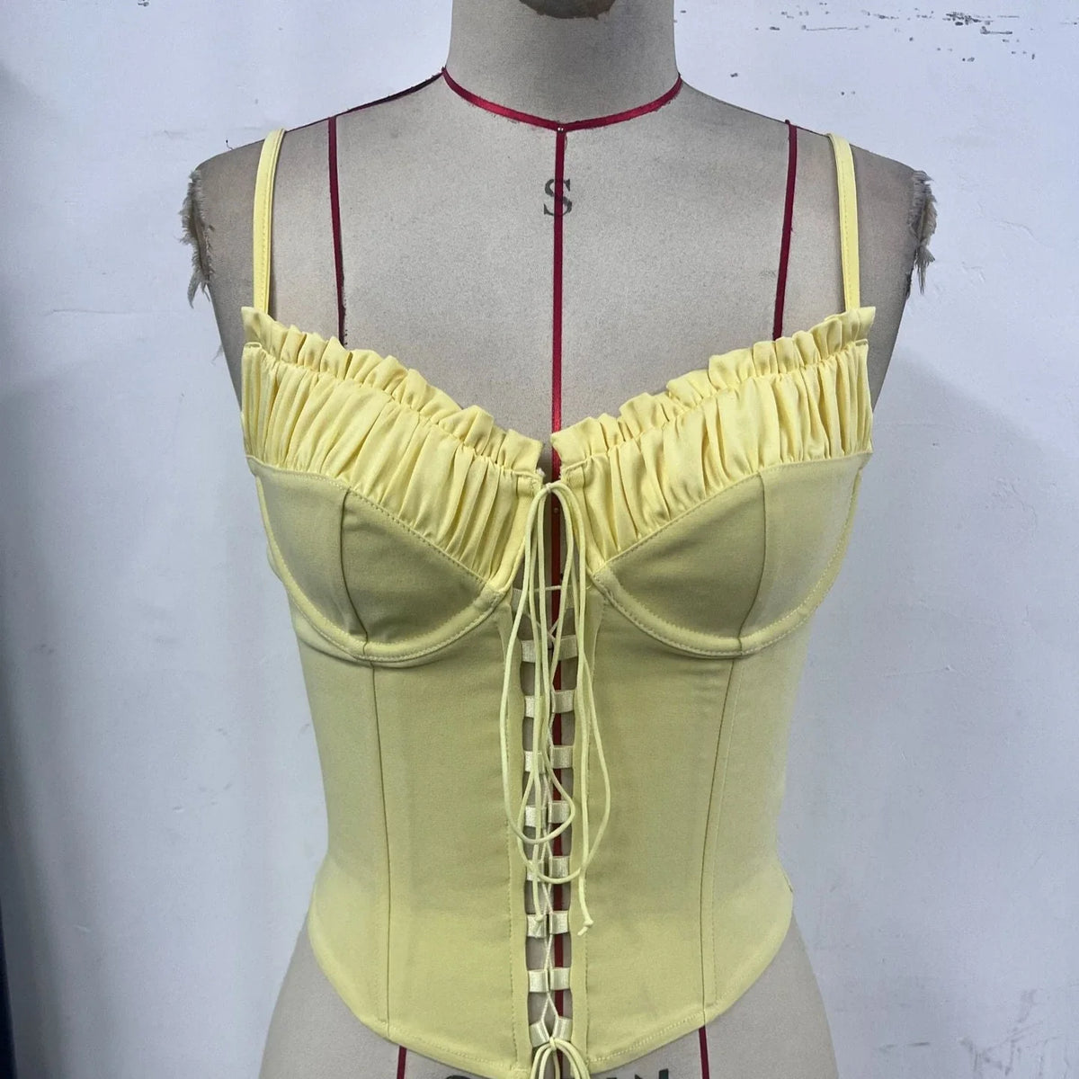 Mercedez Lace-Up Corset Top