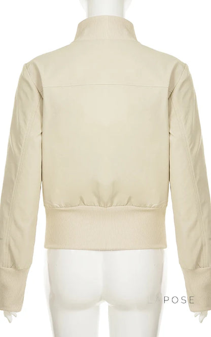 Miamor Ribbed Patchwork Utility Jacket