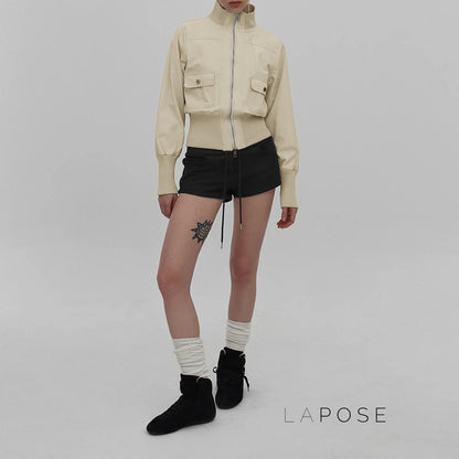 Miamor Ribbed Patchwork Utility Jacket