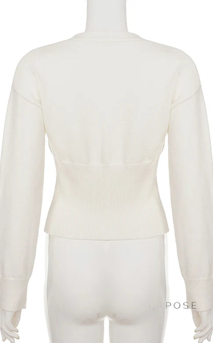 Micah Cropped Button-Up Cardigan