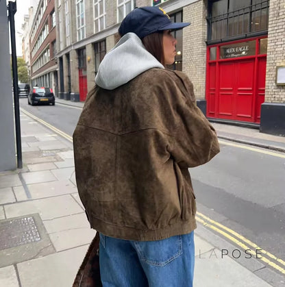 Miller Chic Wool Blend Bomber Jacket