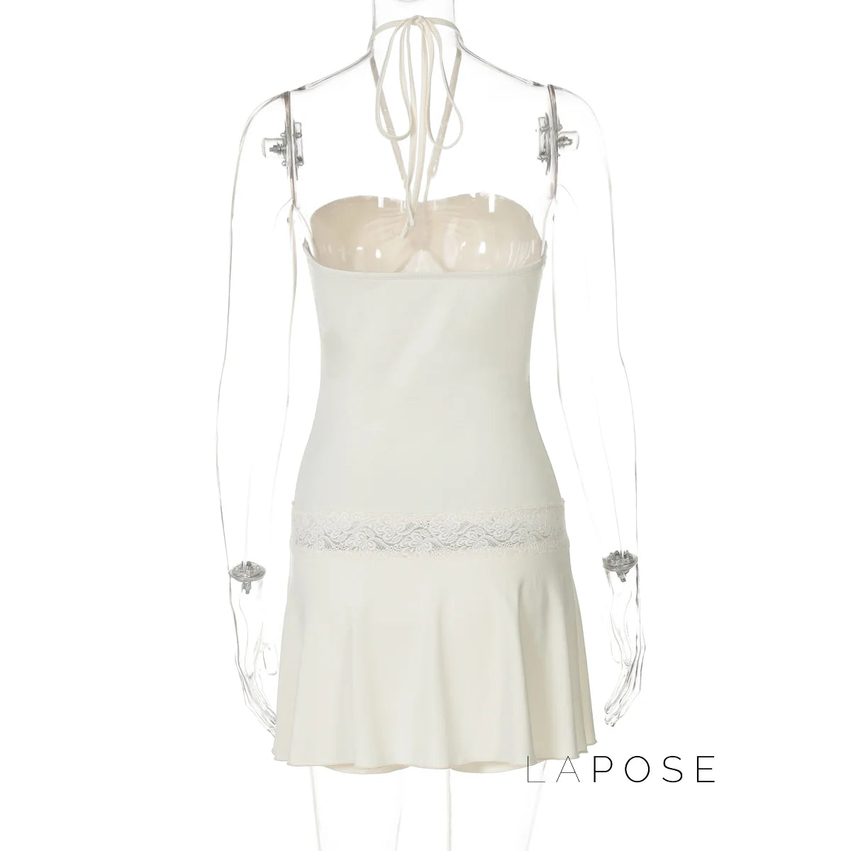 Mulan Lace Halter Mini Dress