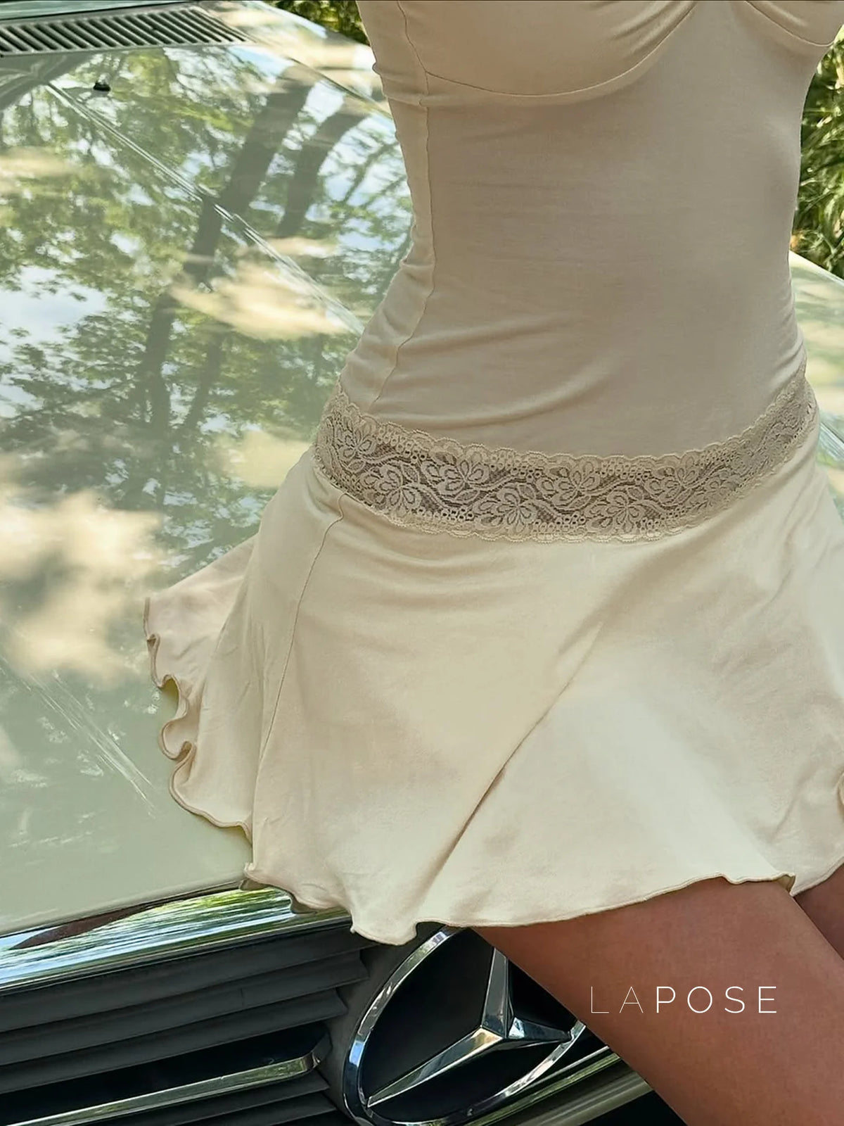 Mulan Lace Halter Mini Dress
