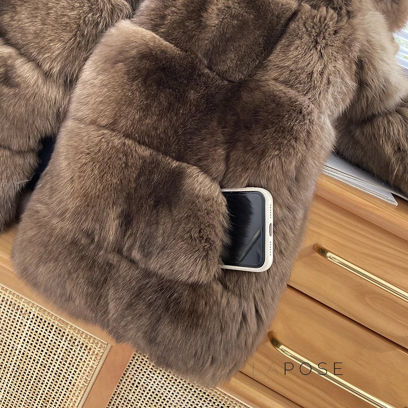 Mumtaz Elegant Faux Fur Jacket