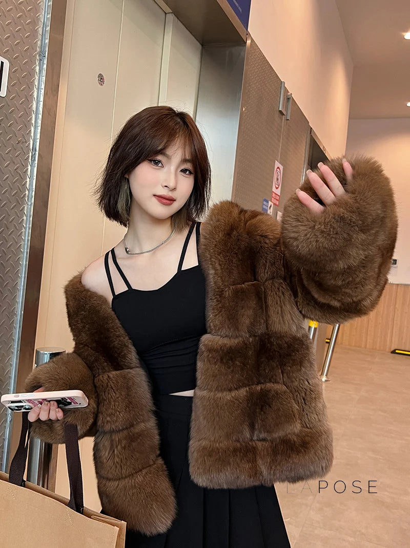 Mumtaz Elegant Faux Fur Jacket