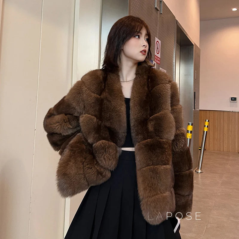 Mumtaz Elegant Faux Fur Jacket