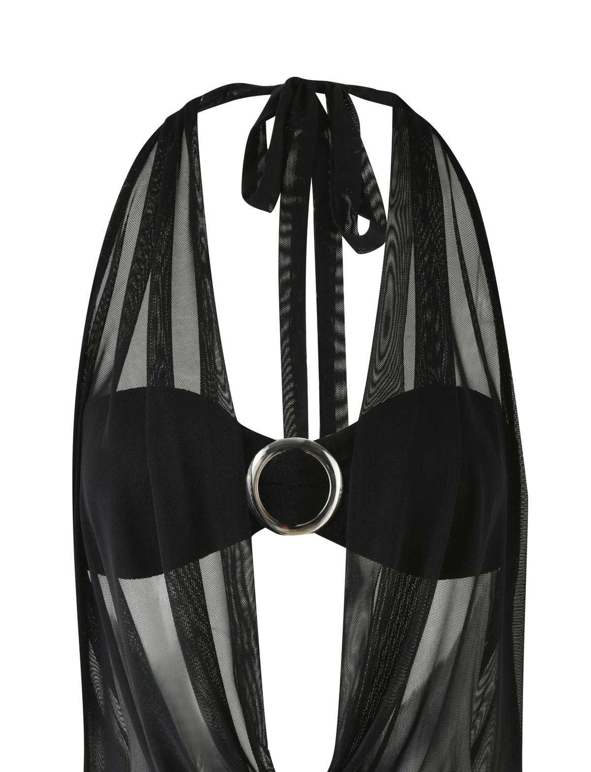 Nahomi Mesh Halter Mini Dress