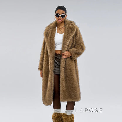 Nana Plush Faux Fur Coat