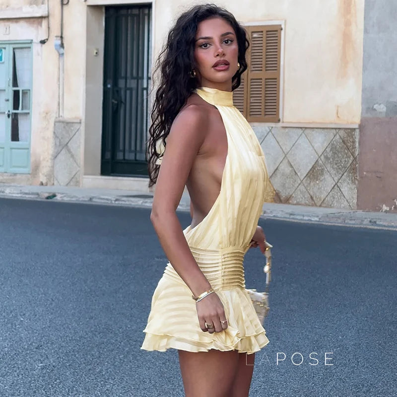 Nathaly Halter Mini Dress