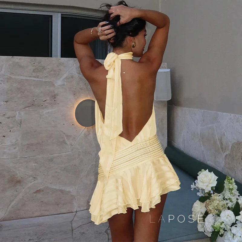 Nathaly Halter Mini Dress
