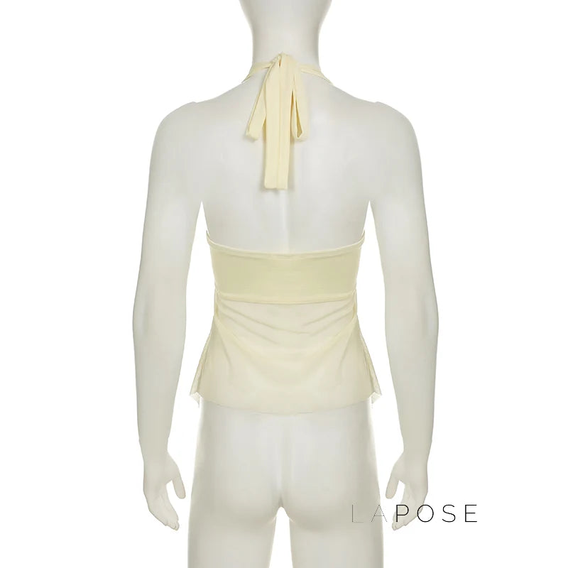 Nava Cropped Mesh Vest