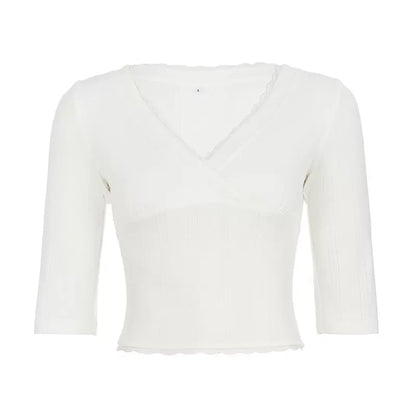 Paityn Lace V-Neck Knit Top