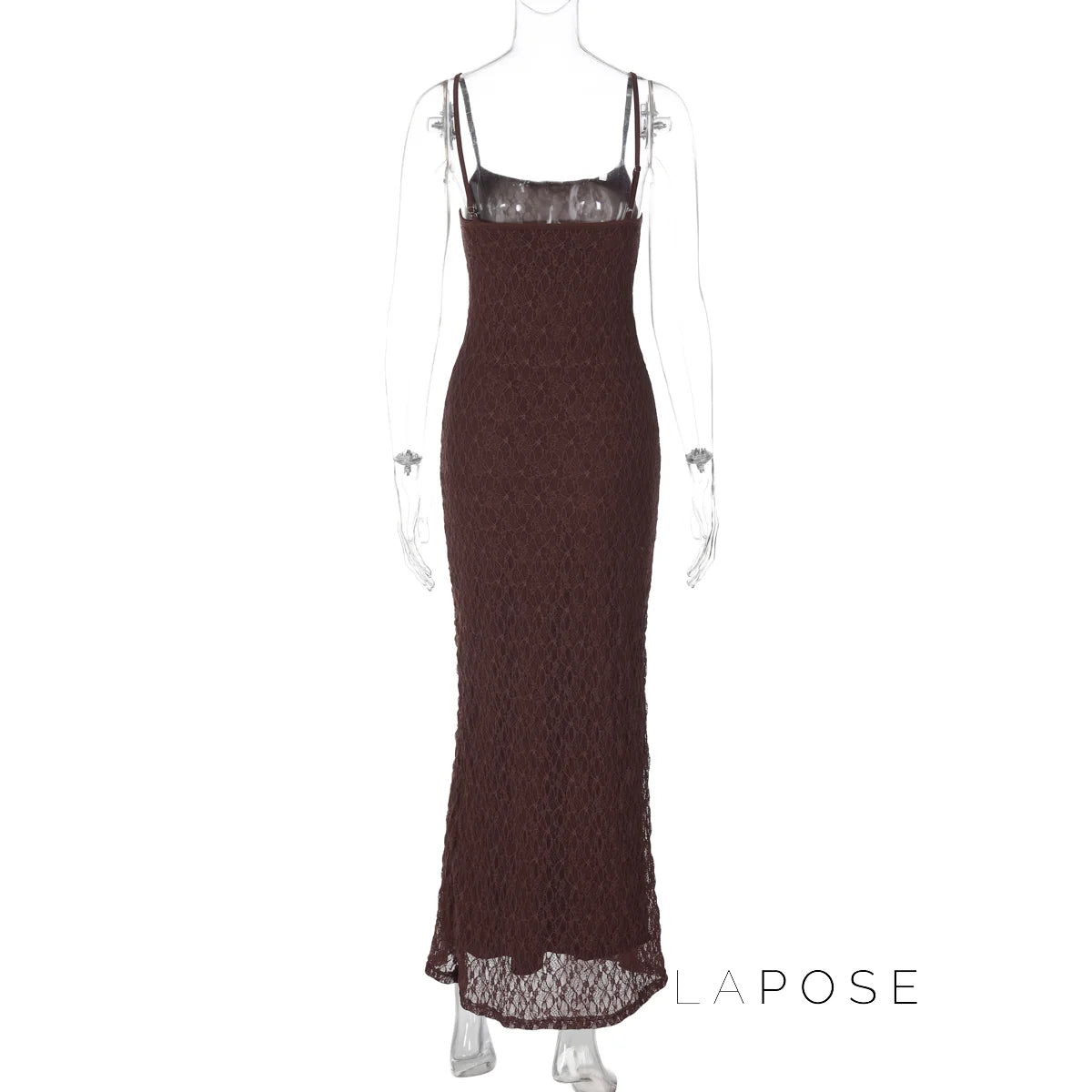 Philomena Lace Mesh Maxi Dress