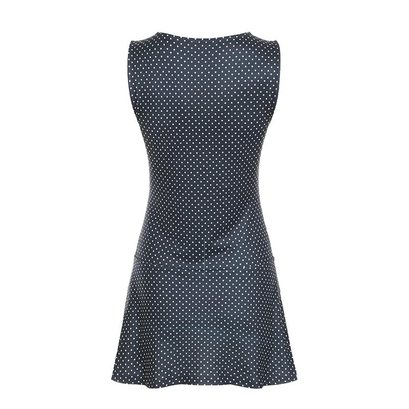 Polka Dot A-Line Mini Dress