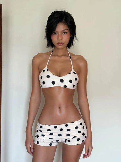Polka Dot Halterneck Short Set