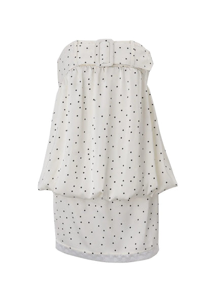 Polka Dot Lace Mini Dress
