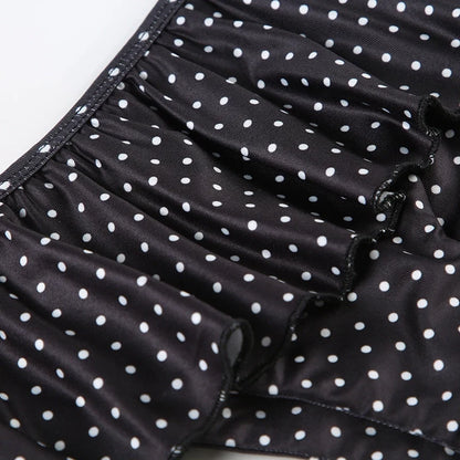 Polka Dot Ruffle Two-Piece Bikini