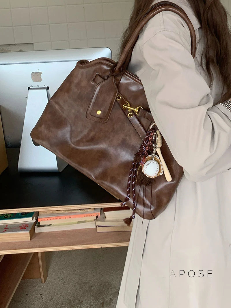 Ripley Briefcase Faux Leather Bag