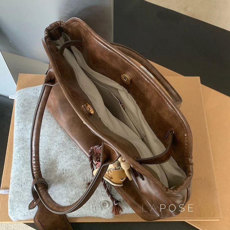 Ripley Briefcase Faux Leather Bag