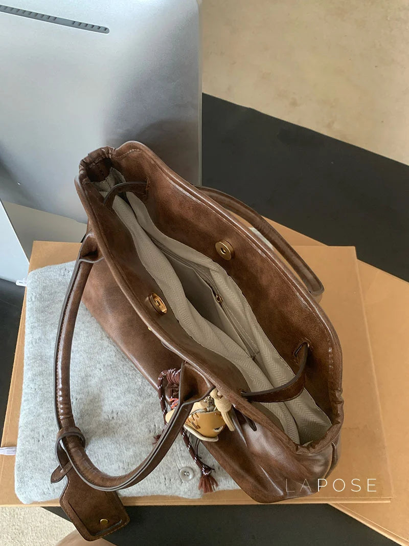 Ripley Briefcase Faux Leather Bag