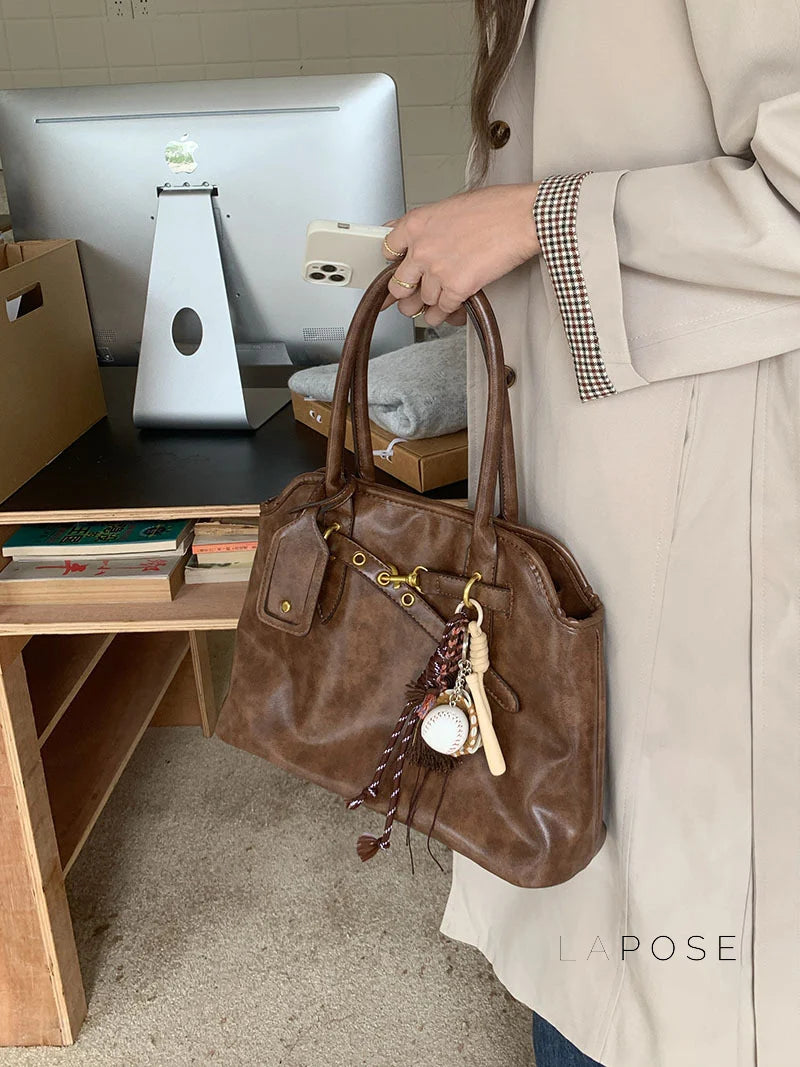 Ripley Briefcase Faux Leather Bag