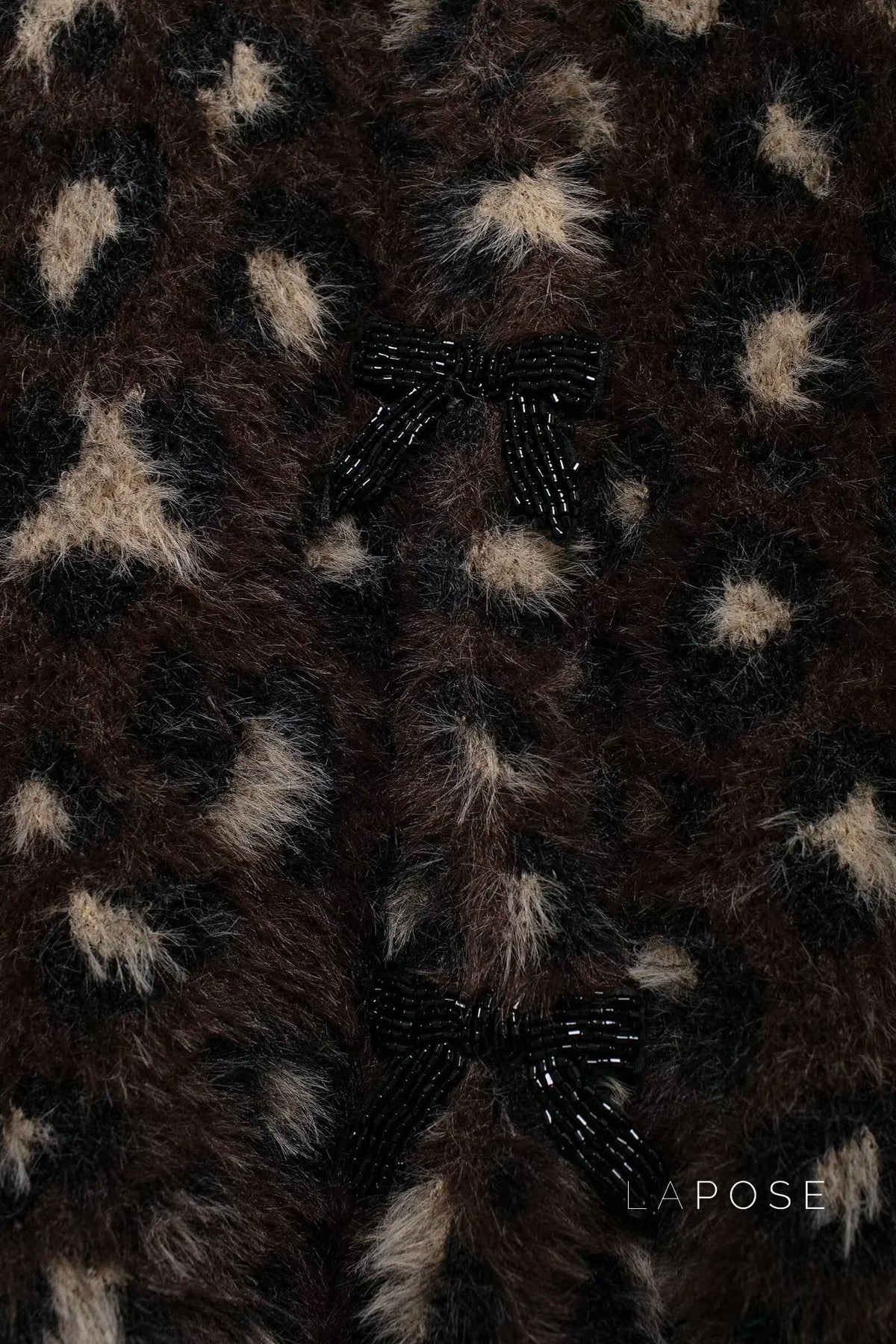 Roisin Leopard Bow Knit Cardigan