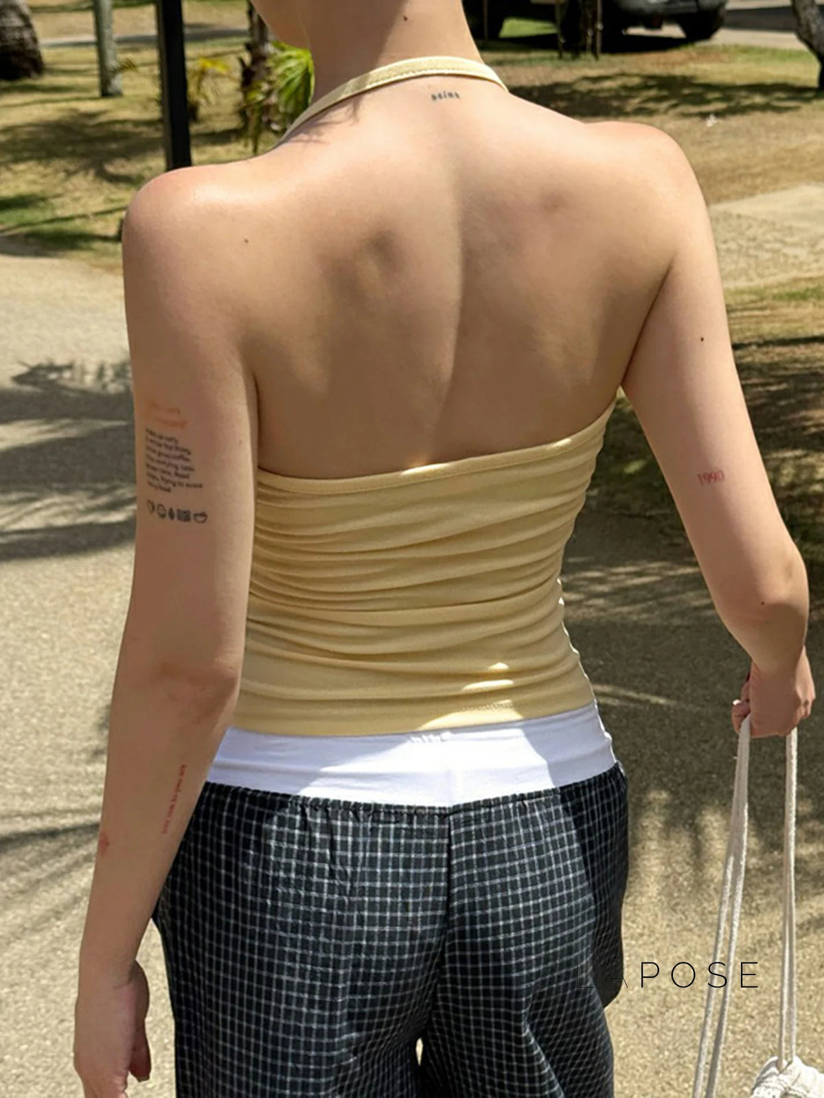 Rozlyn Backless Halter Top