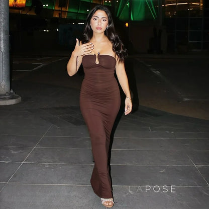 Sadee Strapless Bodycon Maxi Dress