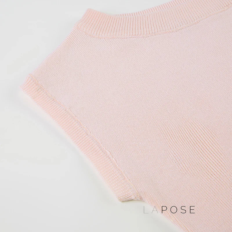 Saja Off-Shoulder Knit Crop Top