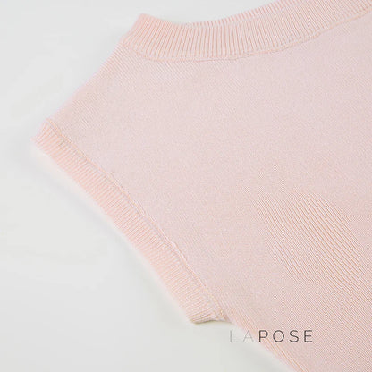 Saja Off-Shoulder Knit Crop Top