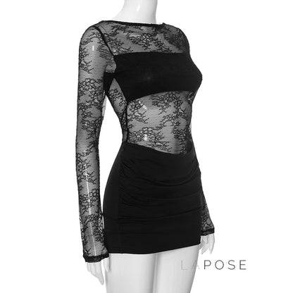 Samayah Lace Bodycon Mini Dress