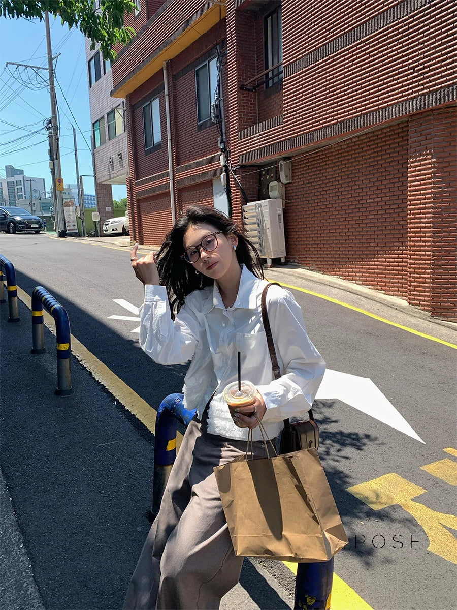 Sanya Cropped Ruffled Shirt