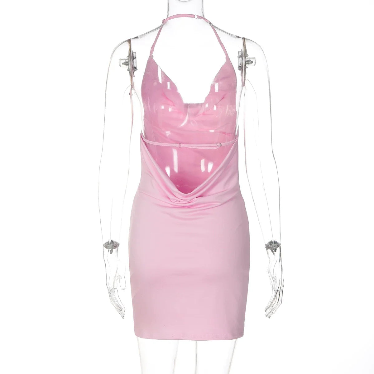 Suhayla Cowl Neck Sequin Mini Dress