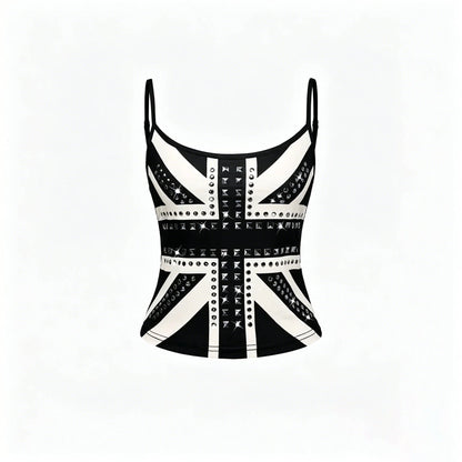 Susan Union Jack Studded Camisole