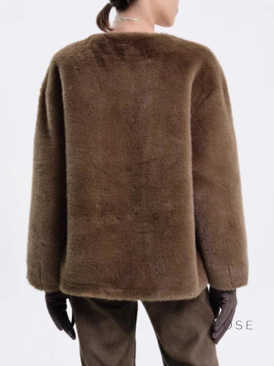 Talitha Plush Tie-Waist Coat