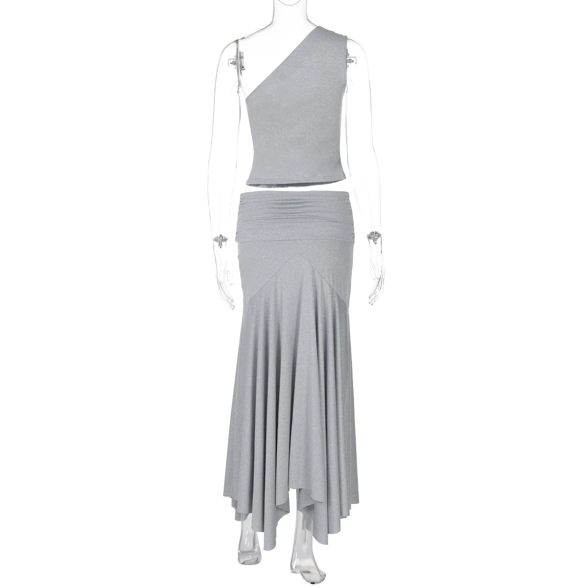 Taryn Ribbed Twist Skirt Set