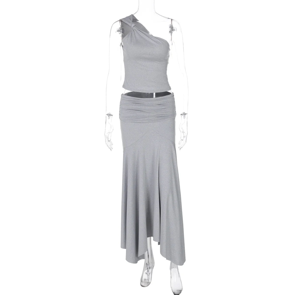 Taryn Ribbed Twist Skirt Set